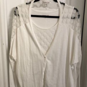 Set of tops w/cardigan
